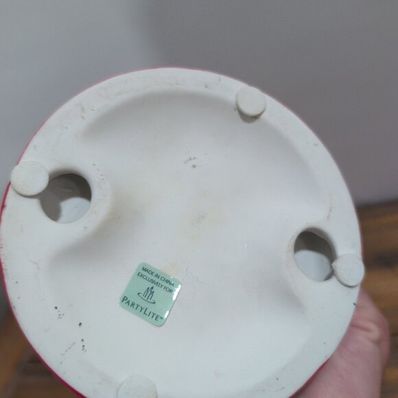 PartyLite Retired Ceramic Toy Soldiers Christmas Candle Holder 5.5" Tall - Picture 7 of 7